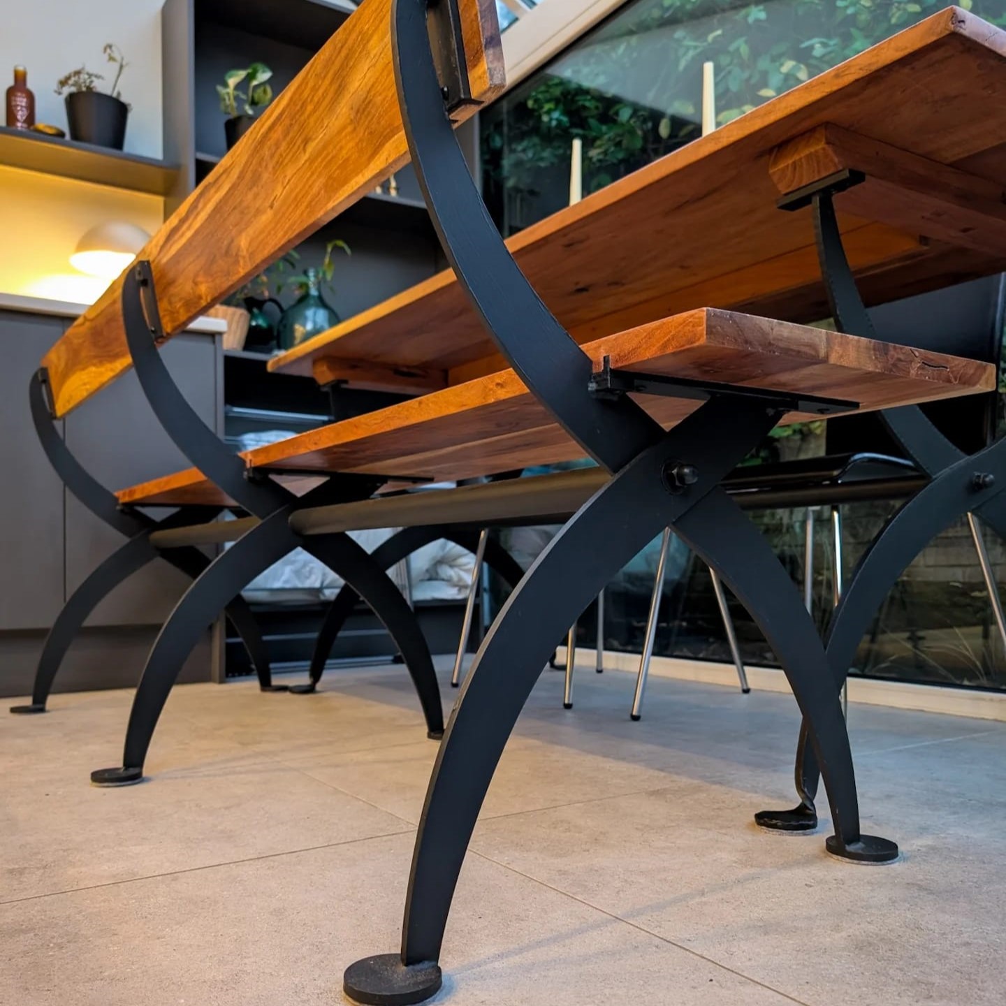 Custom stainless steel interior fabrication by Ursa fab.