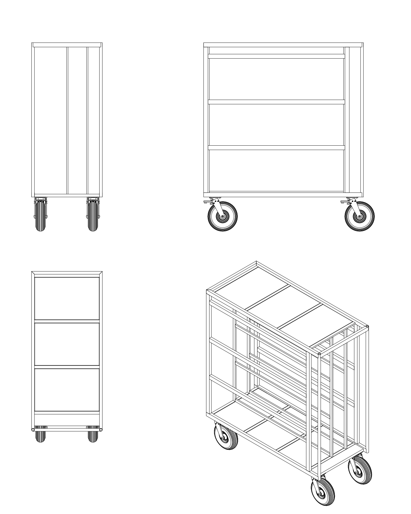 Flag Cart studio cart
