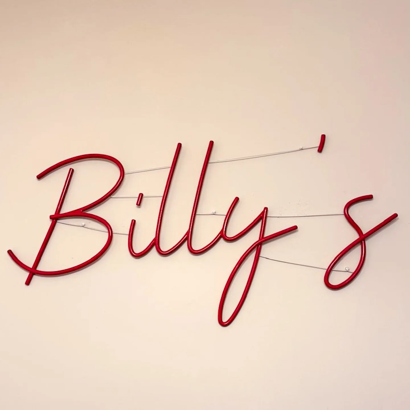 Steel wall sign